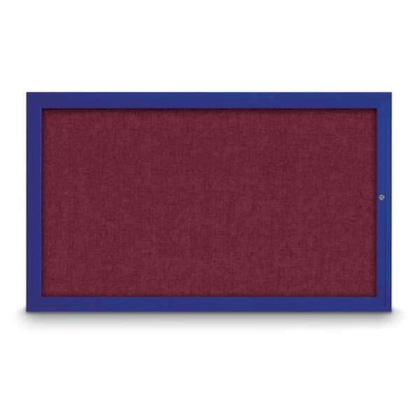 Hinge-less Radius Corkboard, 18"x24", Black Alum Frame/Cloud